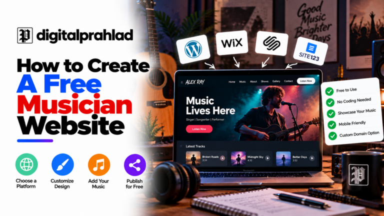 How to create a free musician website in 2026 featured image