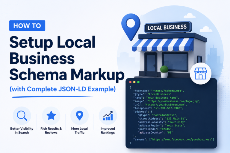 How to Setup Local Business Schema Markup (with Complete JSON-LD Example)
