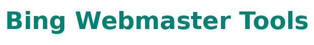 Bing Webmaster Tools