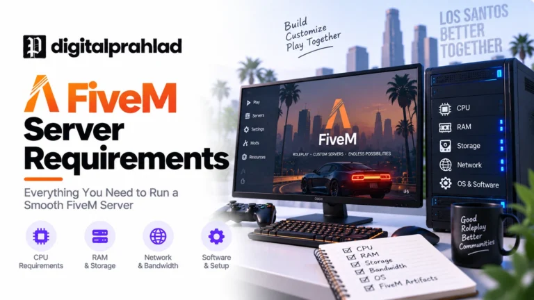 FiveM server requirements CPU RAM storage bandwidth guide 2026