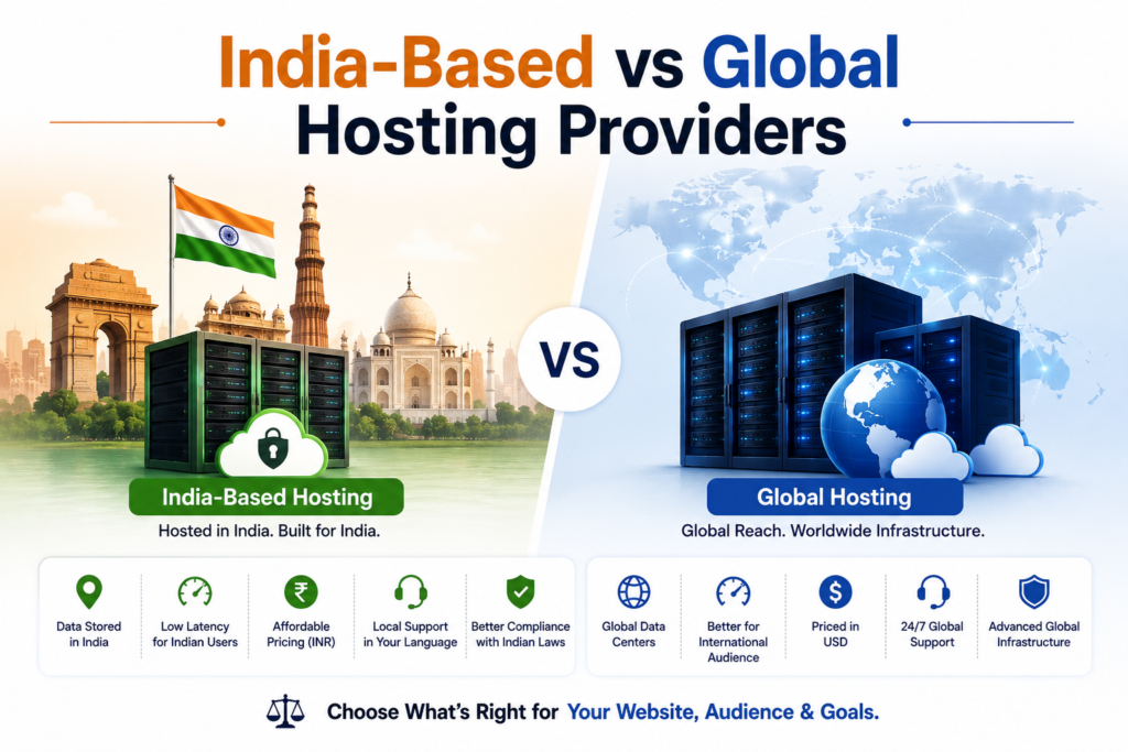 India-Based vs Global Hosting Providers - Best Web Hosting Providers in India