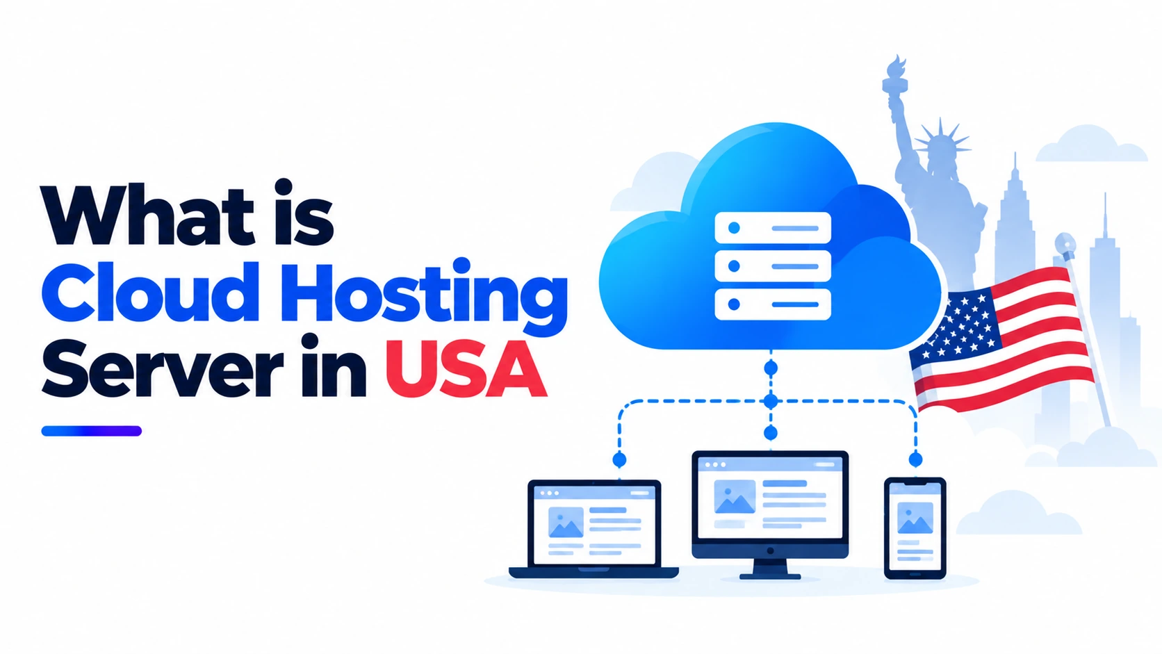 Best cloud hosting in USA: diagram showing shared cloud, cloud VPS, and full IaaS hyperscaler categories